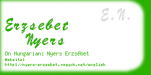 erzsebet nyers business card