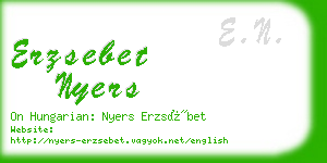 erzsebet nyers business card